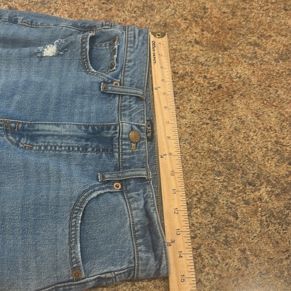 J.Crew Mid Rise Size 28 Flare Crop Distressed Jeans - Picture 13 of 15
